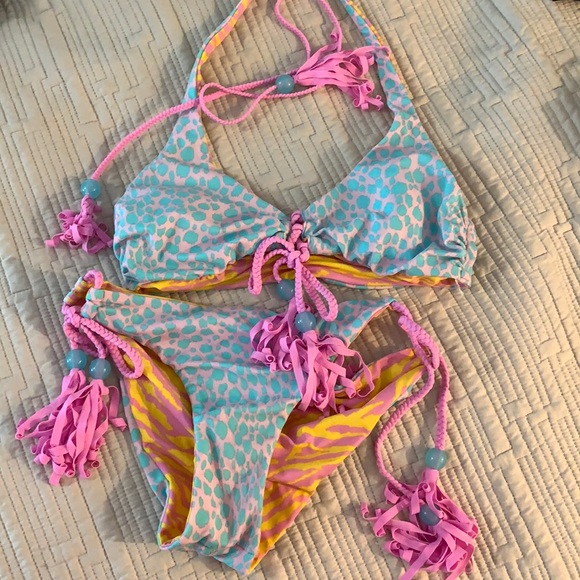 Reversible Cheetah Print Victoria’s Secret Bikini - Picture 4 of 6